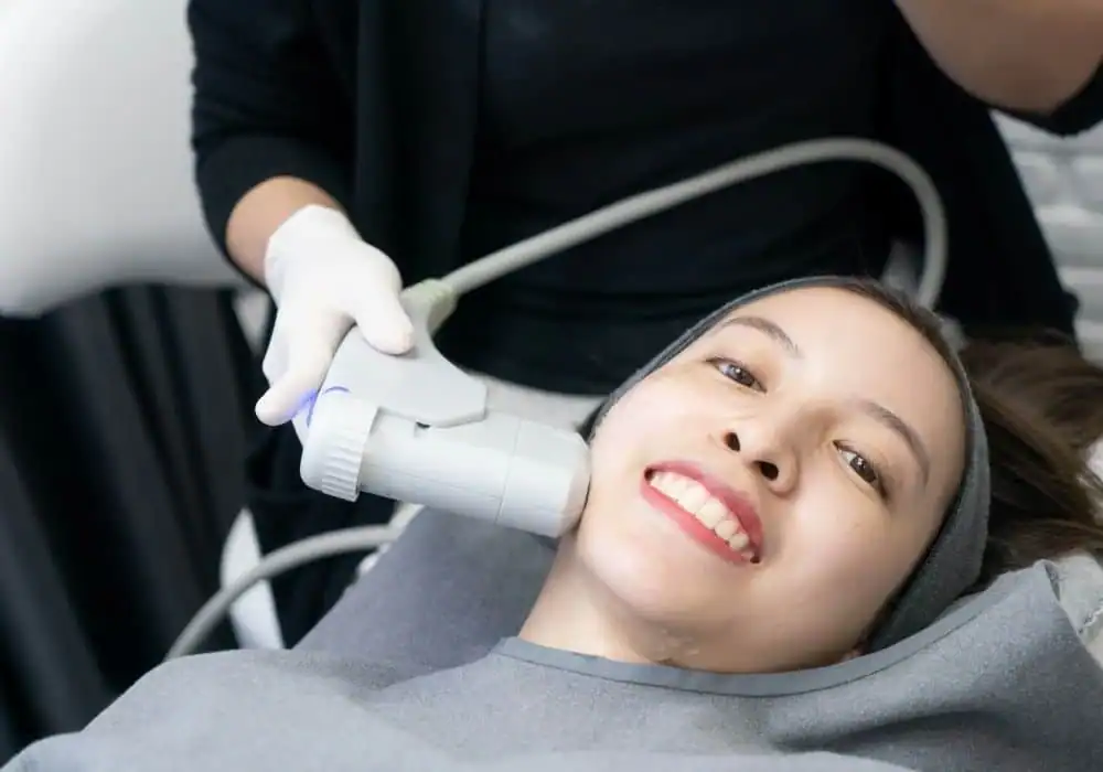 HIFU treatment Royal Leamington Spa in progress