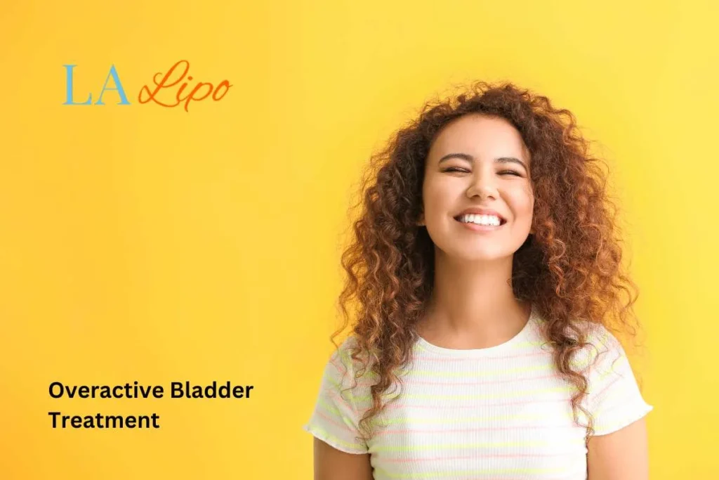woman smiling about overactive bladder treatment Royal Leamington Spa solutions