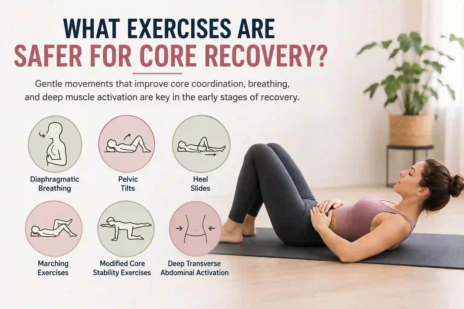 Which exercises may help diastasis recti Royal Leamington Spa?